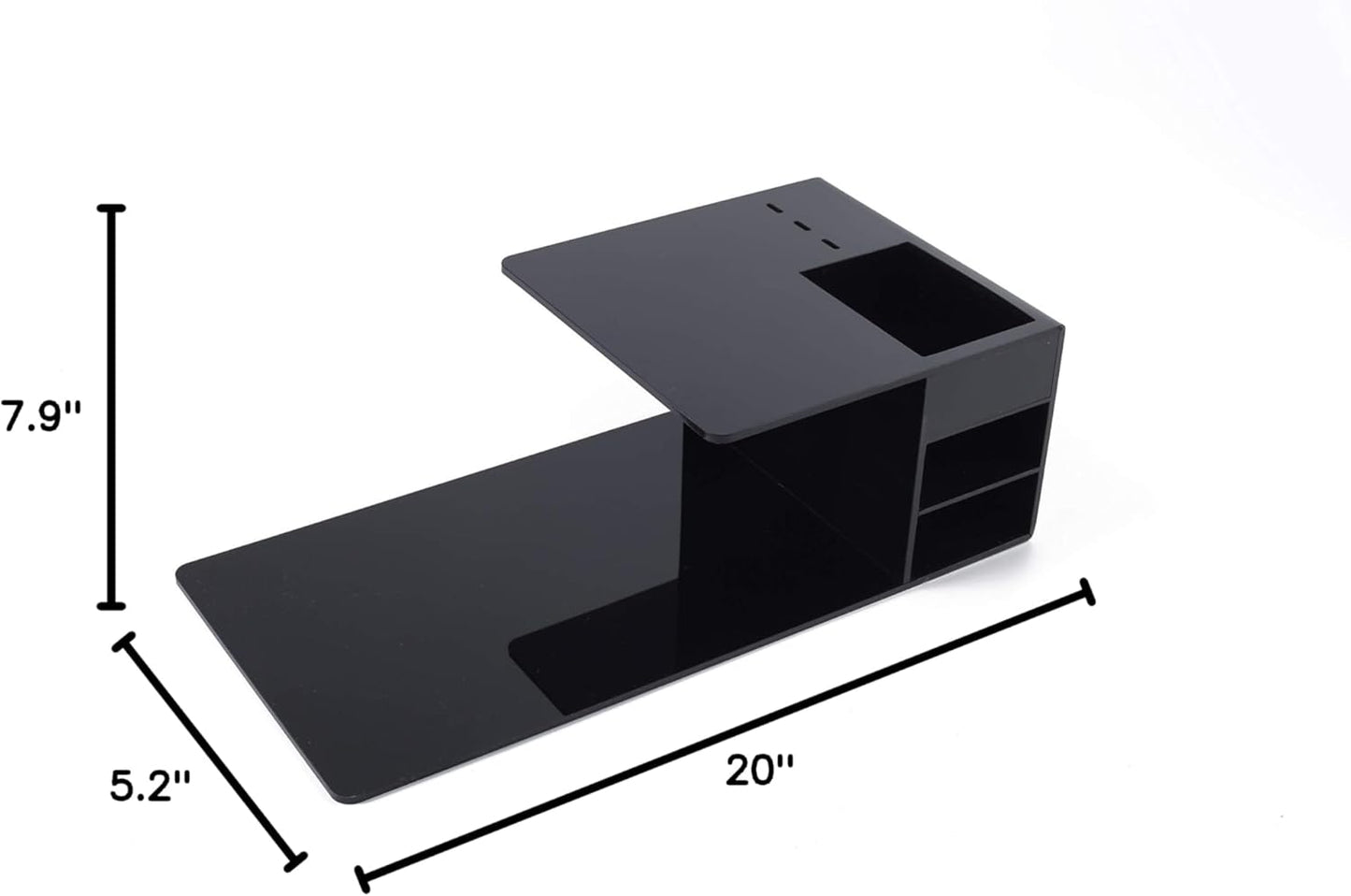 Eyelash Extension Pillow Stand - Makeup Tool Organizer with Display Shelves | Black