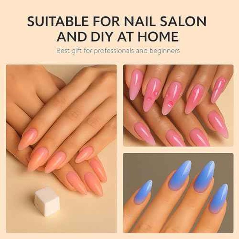 150PCS Nail Sponges for Ombre Nail Art with 1 Grab Pen ? Gradient Nail Art Tool Set with Storage Case ? DIY Nail Design Accessories for Salon & Home Use