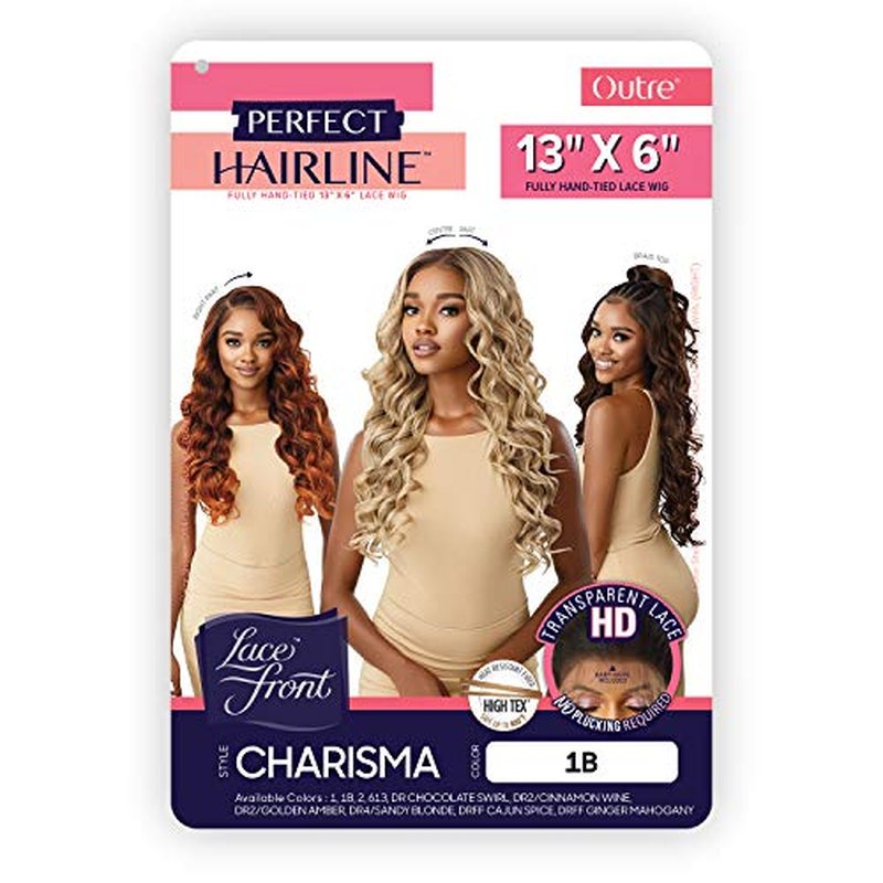Outre HD Lace Front Wig Perfect Hairline Fully Hand-Tied 13X6 Lace Wig Charisma (1B)