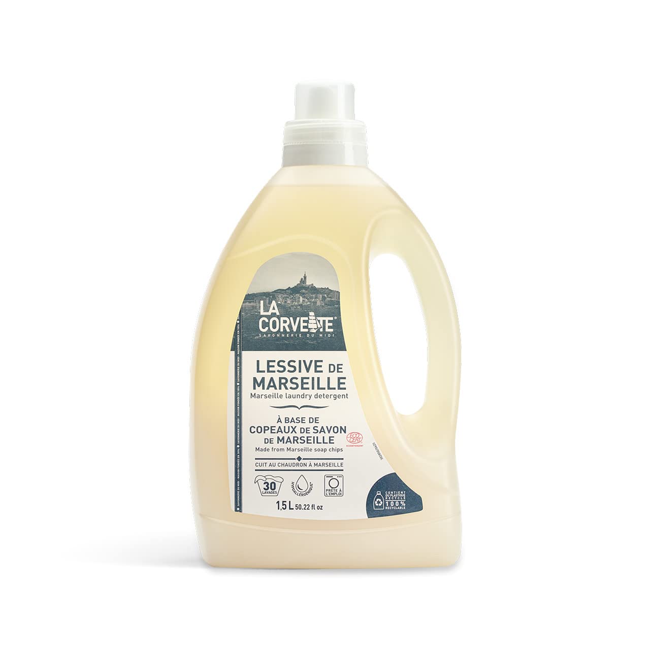 La Corvette, Marseille laundry soap, 1.5 L - made from Marseille soap