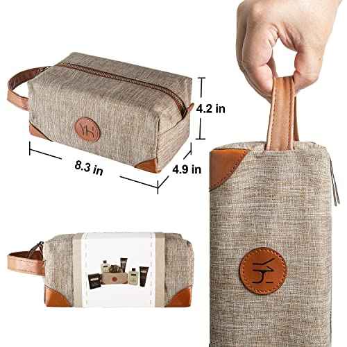 Mens Bath and Body Gift Set - Musk and Blonde Woods - Luxury Christmas, Birthday, Fathers Day Gifts From Daughter, Wife, Son For Dad, Husband - Relaxing Spa Kit for Him in Toiletry Bag