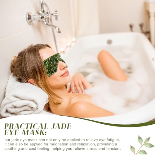 Weysat 4 Pcs Gua Sha Facial Tools Set Jade Eye Mask Facial Jade Massage Comb Scrap Massage Tool Guasha Stone Board Multifunctional Gua Sha Comb for Spa Acupuncture Therapy Esthetician Essentials