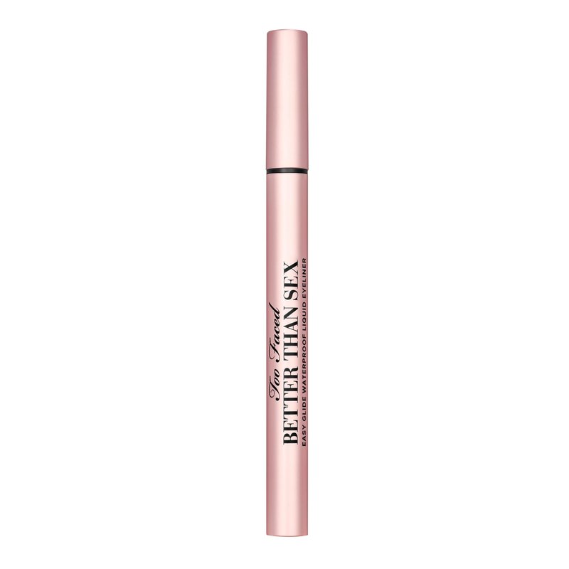 Too Faced Better Than Sex Easy Glide Liquid Eyeliner | Flake & Waterproof Liquid Eyeliner For Intense Pigment, 0.02 Fl Oz, Black