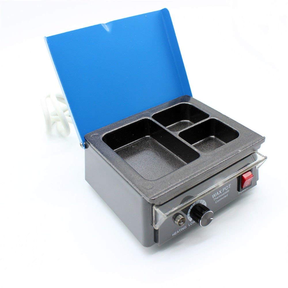 Doc.Royal Lab 3 Well Wax Heater Wax Heating Analog Dipping Pot Melting Melter 110V (US Stock)