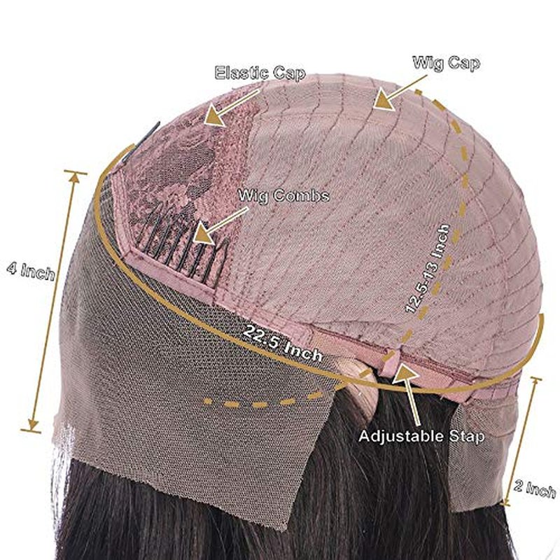 Derun Ombre Curly 13¡¿4 Lace Front Wigs Human Hair Lace Frontal Wig 1B/30 Remy Hair for Black Women (16Inch, 1b/30, 13¡¿4 Lace)