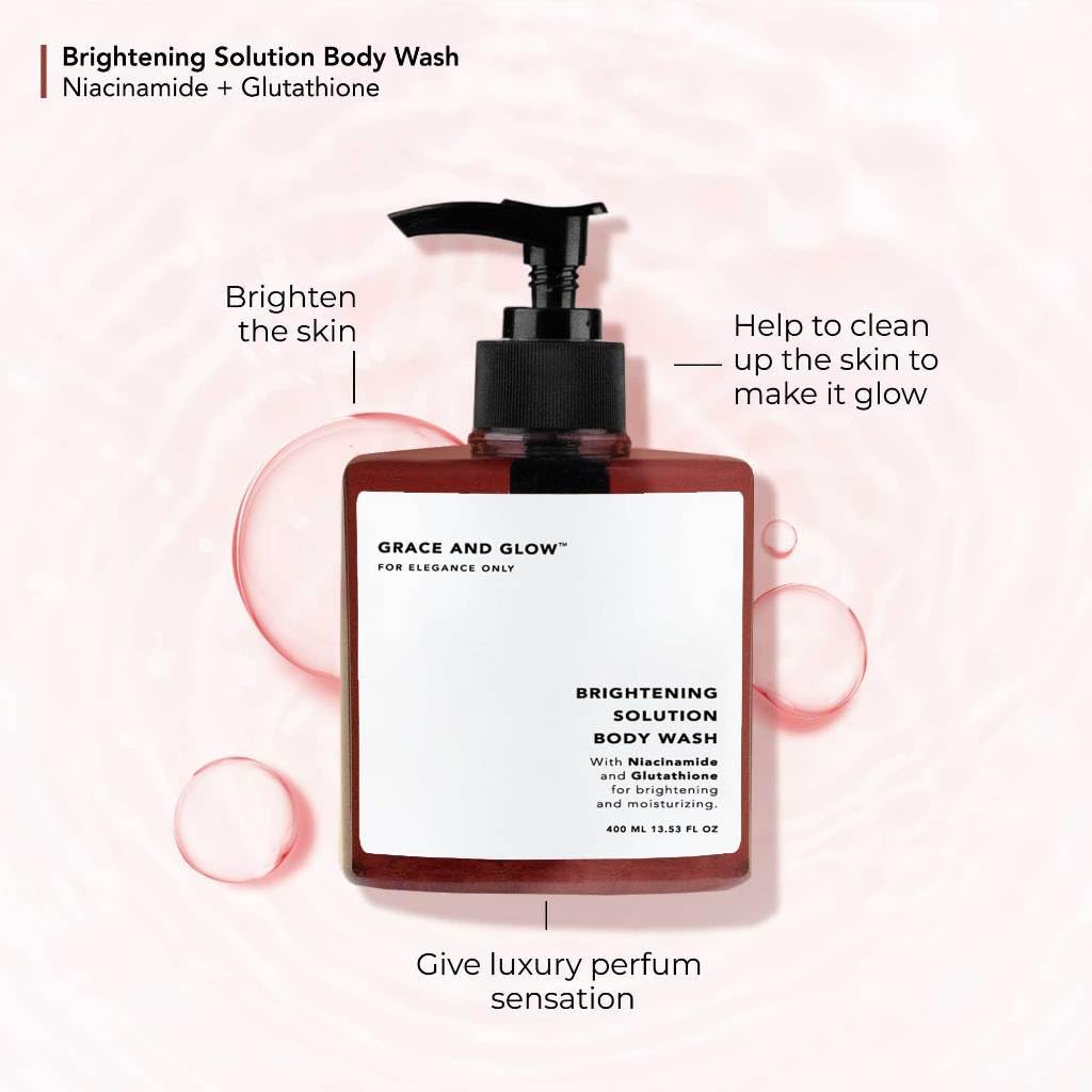 Generic Grace And Glow Body Wash Shower Gel 400ml, Red