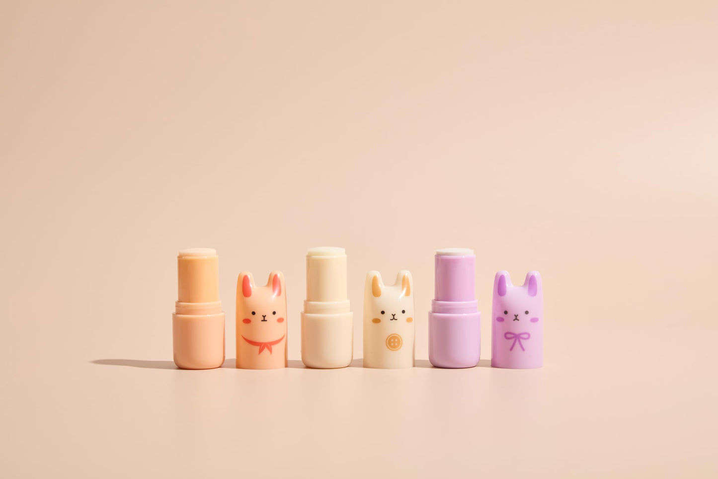 TONYMOLY Bebe Bunny Pocket Bar Solid Perfume Stick for Women - Bergamot, Orange, Rose & Orchid Body Fragrance Balm - Travel Size, Long-Lasting Scent, Cute K-Beauty Gift