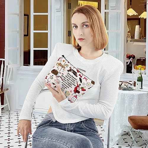 LEVLO Mary Movie Cosmetic Makeup Bag - You Are Braver Stronger Smarter Than You Think - Zipper Pouch for Mary Fans (Always Mary)