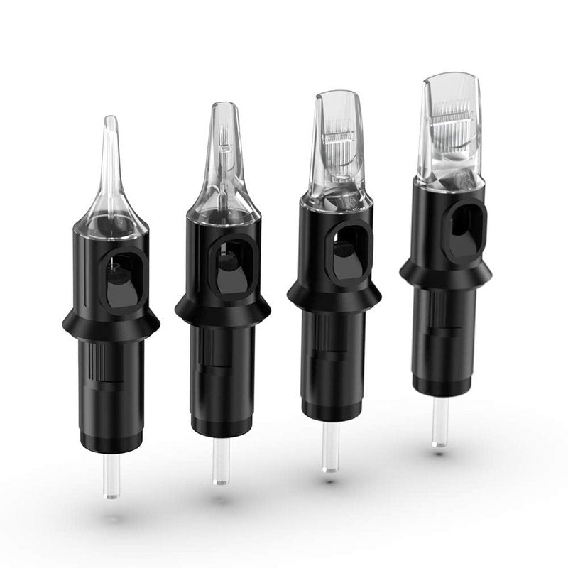 STIGMA #10(27RM) Bugpin Disposable Tattoo Needle Cartridges with Membrane Safety Cartridges for Tattoo Artists Curved/Round Magnum Shader Soft Edge 20Pcs Standard Pack EN05-20-1027RM