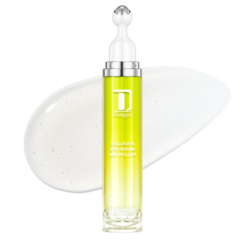 Dongyu Caffeine Eye Cream for Dark Circles: Under Eye Cream Morning Skincare (Neon Yellow)