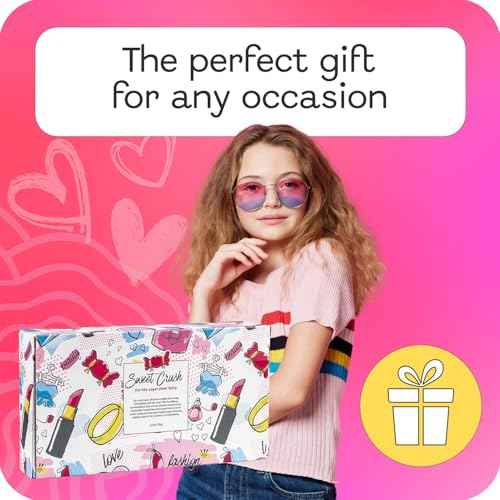 Sweet Crush Perfume Set for Teen Girls, Body Spray Perfume for Kids, Girls 10-12 & Teens, Fashion Collection Girl Gift Set, 3 Candy-Shaped Perfumes