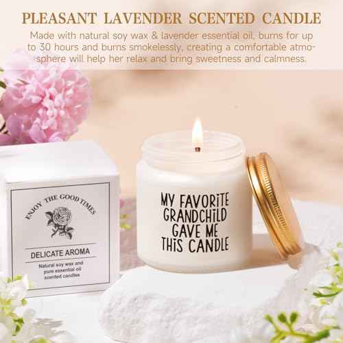 Mimi Gifts, Mothers Day Gifts For Grandma Mimi, Best Grandmother Gift Set from Granddaughter Grandkids - Unique Canvas Tote Bag Makeup Bag 16oz Glass Tumbler Care Package for Women