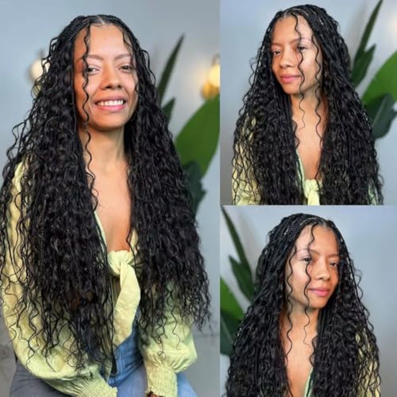 Human Braiding Hair 2 Bundles/Pack 100g Deep Human Bulk Hair for Braiding No Weft Brazilian Grade 10A Virgin Human braiding Hair for Boho Braids Wet and Wavy Braids Extensions 24 Inch