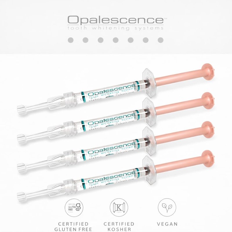Opalescence 35% Gel Syringes Teeth Whitening - Refill Kit (4 Syringes Total) Carbamide Peroxide. Made by Ultradent, in Melon Flavor. Tooth Whitening Refill Syringes 5404-2