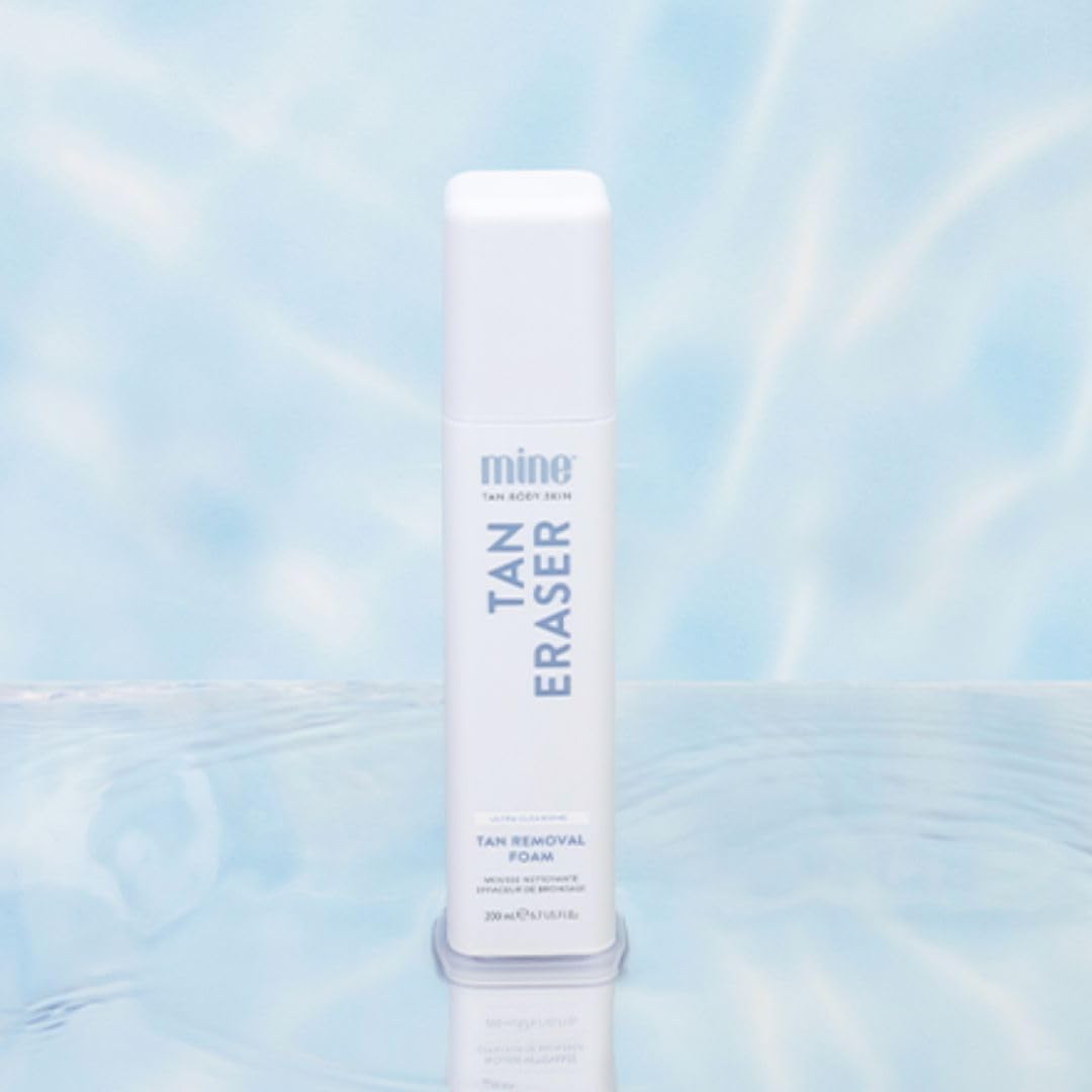 Minetan Self Tan Eraser Foam | 5 Minute Application, Best Sunless Tanning Mousse Remover, for a Smooth, Clean Skin Finish, for Face & Body Fake Tanner, Ultra Hydrating, 6.7 Fl Oz