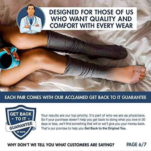 Dr. Frederick's Original Moisturizing Gel Socks - 4 Pieces - Prevents Dry Cracked Heels & Cracked Feet - Day & Night Socks - W4-10 | M5-8