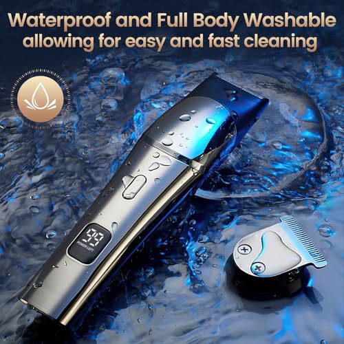 Beard Trimmer & Hair Clippers for Men, Electric Razor & Shaver for Nose Body Face Mustache, Cordless Hair Trimmer, Waterproof Men's Grooming Kit, Gifts for Men Husband Father