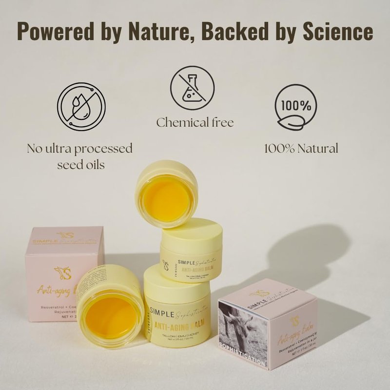 Tallow Emu Honey Balm - Nourishing Face & Body Moisturizer with Manuka Honey & Emu Oil | Non-Greasy Anti-Aging Skincare