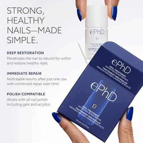ePhD Bond Repair Nail Treatment, Nail Repair that Strengthens, Restores & Rebuilds Brittle Nails, Strengthens from Within, Formula for Damaged, or Post-Gel Nails, Use Alone or as a Polish Base