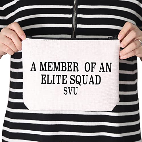 TV Show Inspired Gift A Member of An Zipper Pouch Makeup Bag for Fans Women(MEMBER SQUAD SVU)