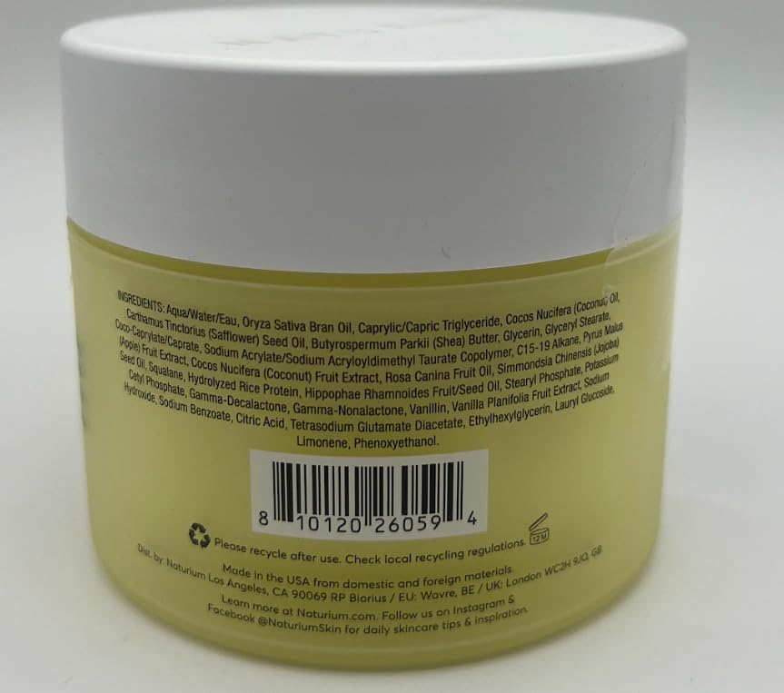 Naturium Whipped Multi-Oil Body Butter - Firming Cream & Moisturizer with Shea Butter | 7.7 fl oz