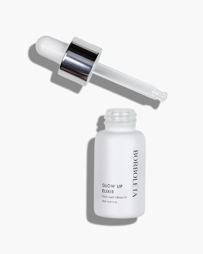 Borboleta Glow Up Elixir - An Antioxidant Rich Brow and Lash Oil to Hydrate and Nourish Skin, Lashes, and Brows