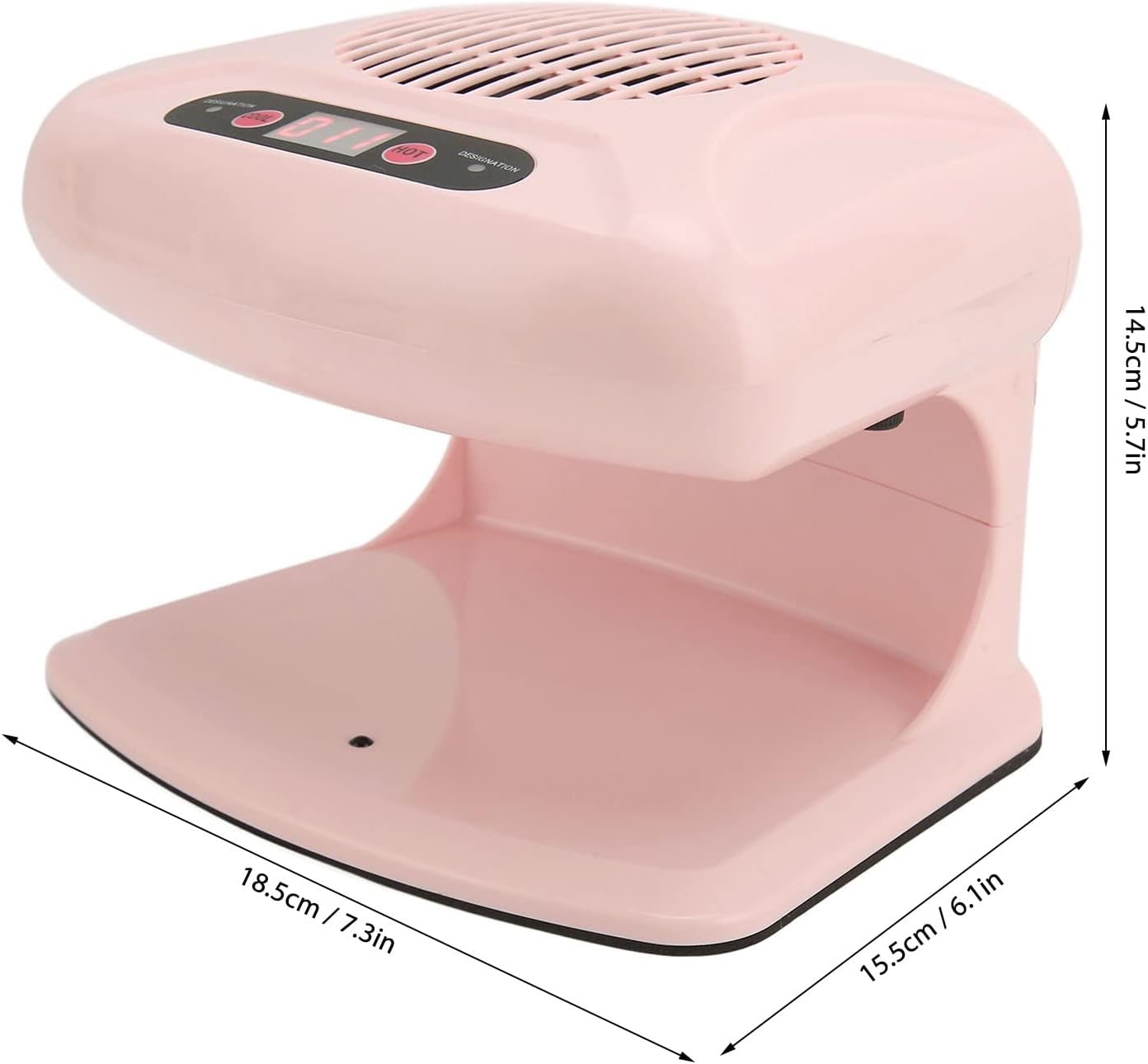 Portable Infrared Nail Dryer - 300W Automatic Fan with Hot & Cool Air for Home & Salon