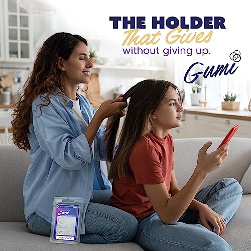 Hair Elastics - Ouchless No Damage Elastic Hair Bands (Clear - Large)