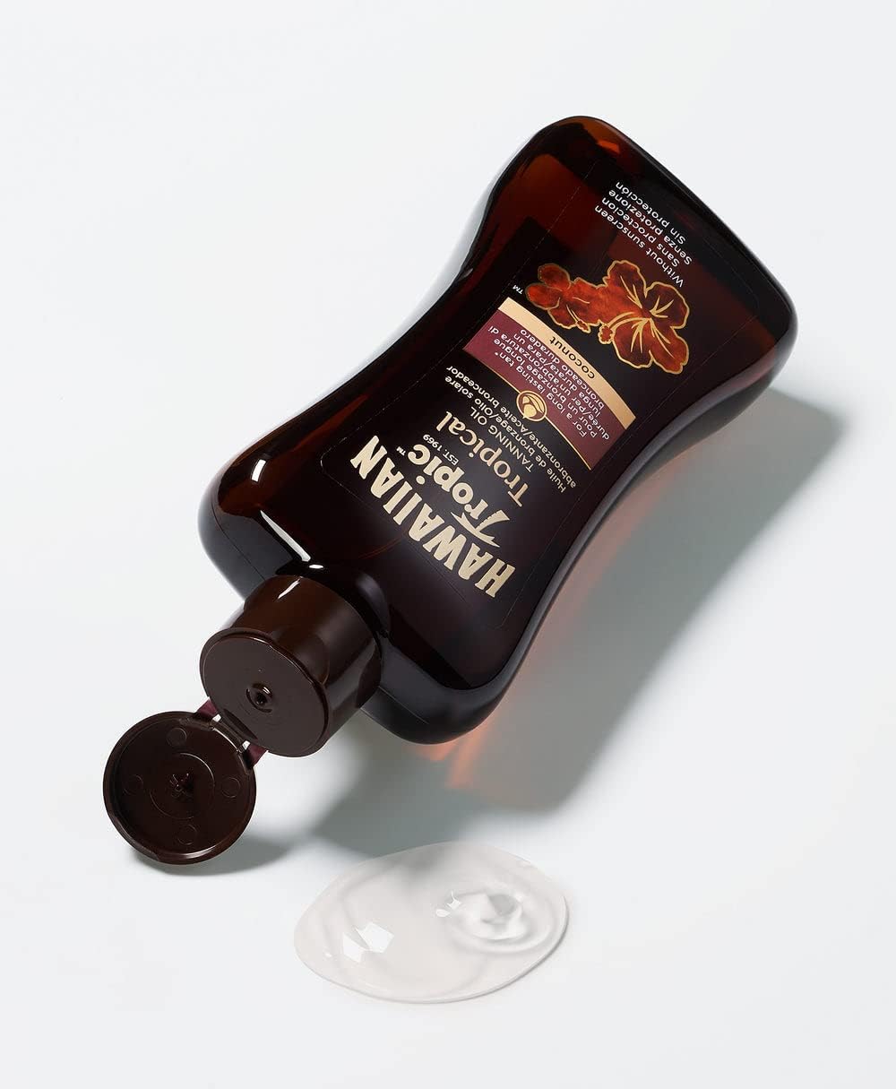 Hawaiian Tropic Dark Tanning Oil, SPF 0, 8 Fluid Ounce (Pack of 3)