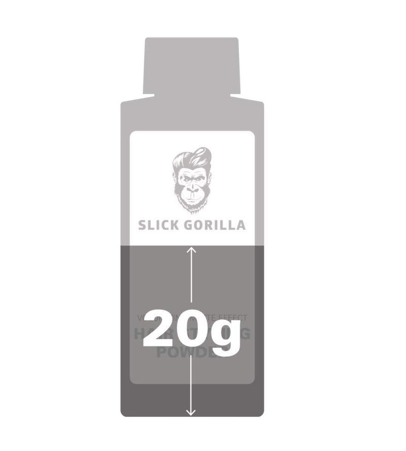 Slick Gorilla Hair Styling Powder for Men 0.70 oz (20g) | Texture Powder | Matte Finish | 24 Hours All Day Hold | Adds Volume & Texture | Lightweight | Non-Sticky | No Shine | Texturizing Product