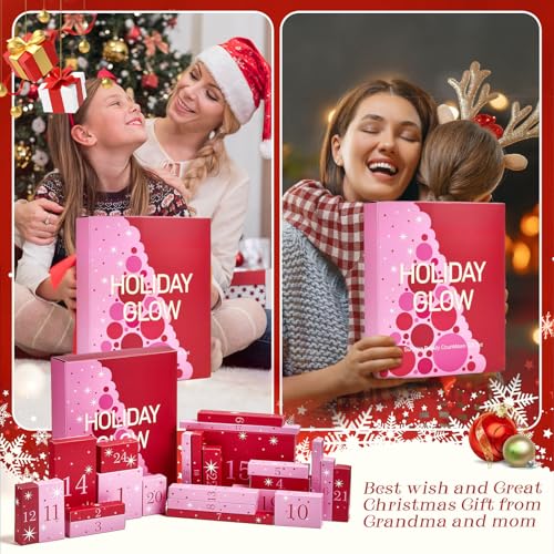 Makeup Advent Calendar for Girls Teens,Advent Beauty Calendar 2025,24 Days Christmas Gifts Set,Xmas Holiday Countdown Surprises Make up Gift Kit for Makeup Starter