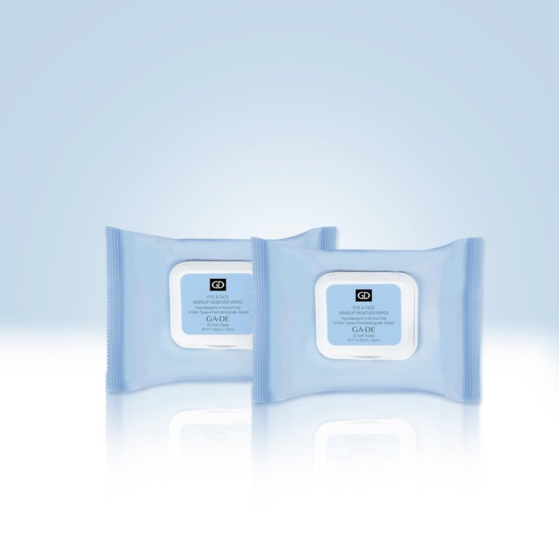 GA-DE Eye and Face Makeup Remover Wipes - Ultra Soft Face Wipes - with Aloe Vera, Chamomile, Vitamins B5 and E for Nurtured, Clean Skin - 30 Count