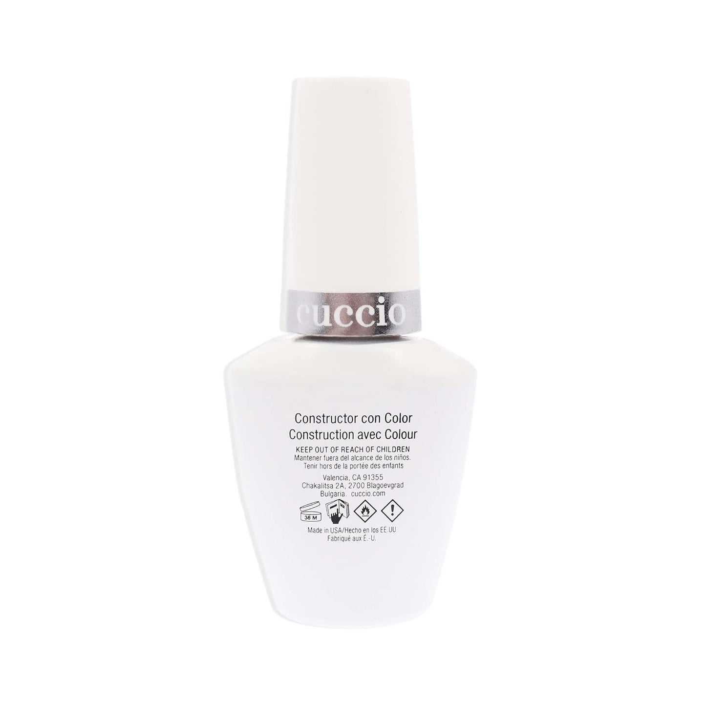 Cuccio Pro Brush-On Colour Builder Gel - Calcium Enriched Nail Polish for Reinforcing & Extending Natural Nails - Gleaming Rose - 0.43 Oz