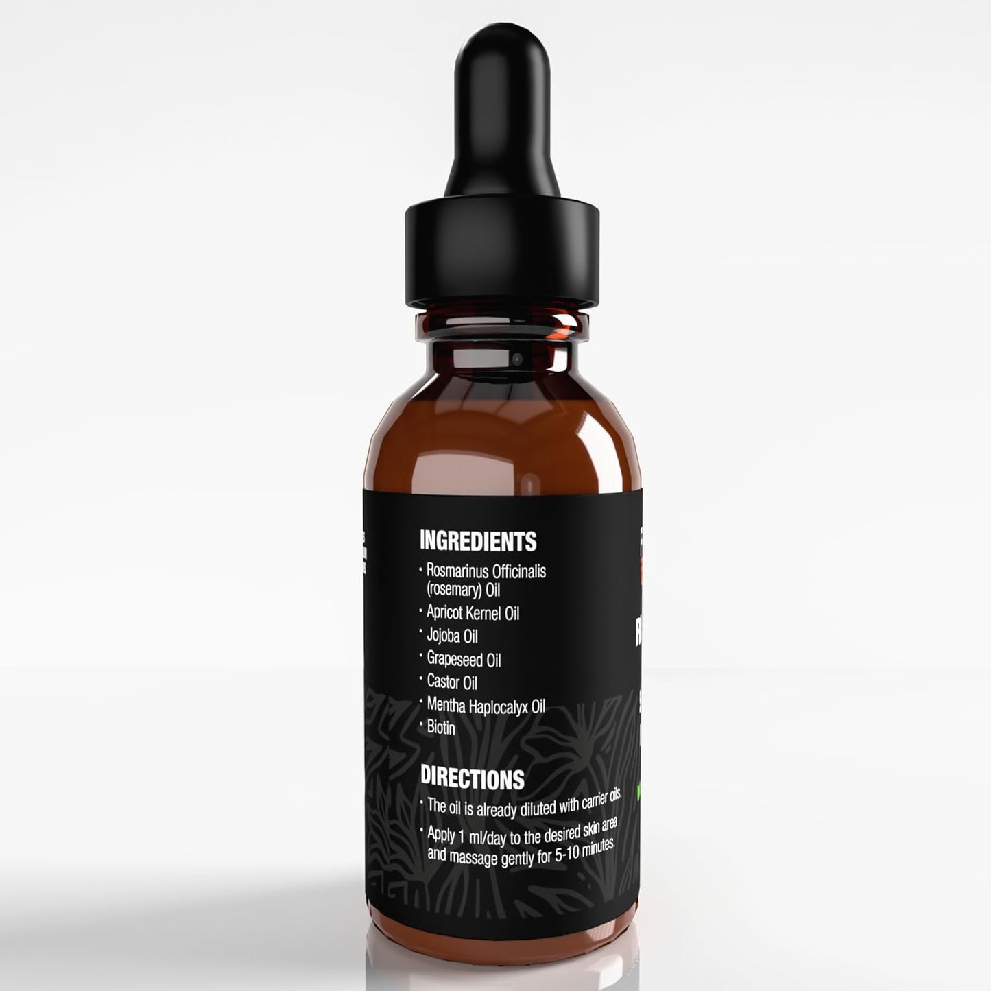 Follicle Booster Rosemary Oil Blend - Mint, Castor, Jojoba & Biotin added - Supports Hair Growth, Strengthens Follicles, Nourishes Scalp - For Adults & Teens - 6 Pack