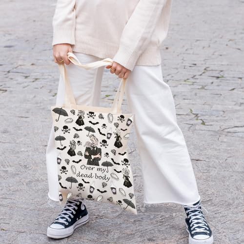 FOTAP TV Show Inspired Makeup Bag TV Show Movie Merch Cosmetic Bag AD Fans Gift Over my dead body Makeup Bag (dead body tote)