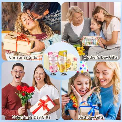 32 Pack Hand Cream Gift for Women, Bulk Hand Lotion Travel Size for Dry Cracked Hands, Mini Moisturizing Hand Cream for Christmas Gifts, Mom Gifts, Stocking Stuffers and Bridal Shower Favors