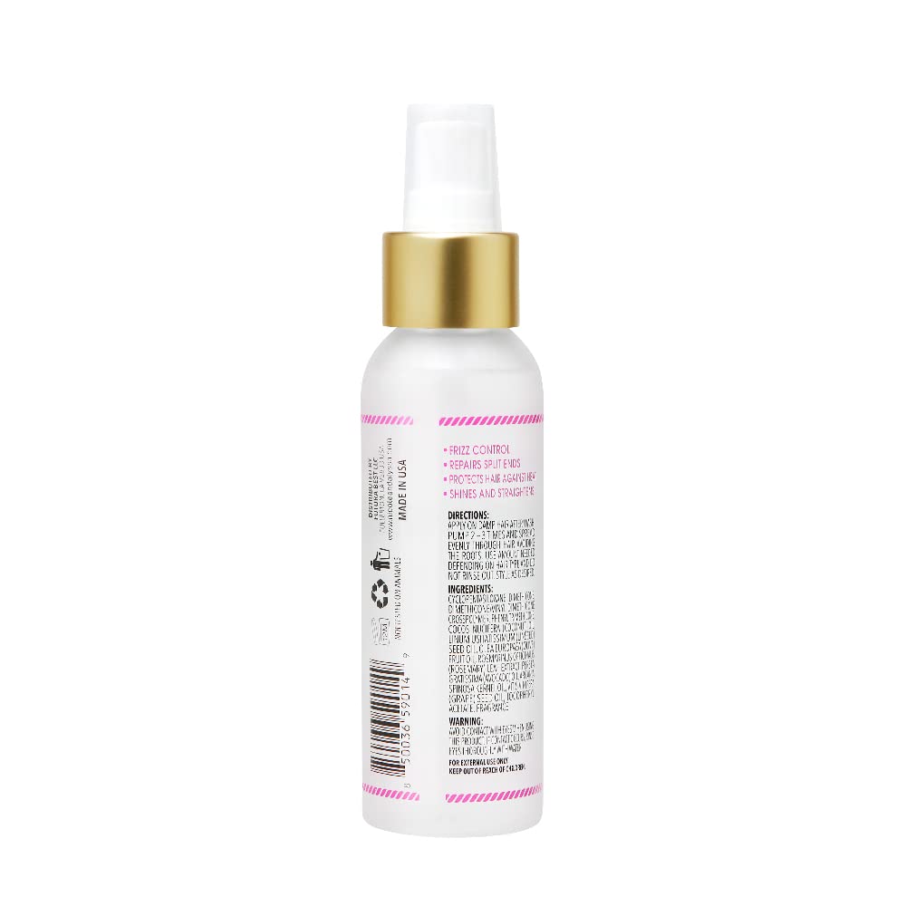 Nicole & Alyssa Hair Serum for Frizzy, Dry, Damaged Hair – Anti-Frizz Treatment, Heat Protectant, Hair Straightening & Smoothing Oil for Intense Shine, 3.04 fl oz