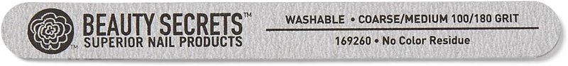 Zebra Cushion Nail File - Medium/Coarse 180/100 Grit for Perfectly Shaped Nails | Ergonomic Design