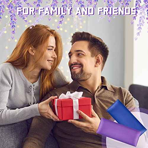 Tudomro 6 Pieces Satin Eye Pillow Case Washable Yoga Eye Pillow Cover Light Weight Removable Cover Yoga Massage Meditation Accessories, 9.8 x 4 Inches, Pillow Not Included