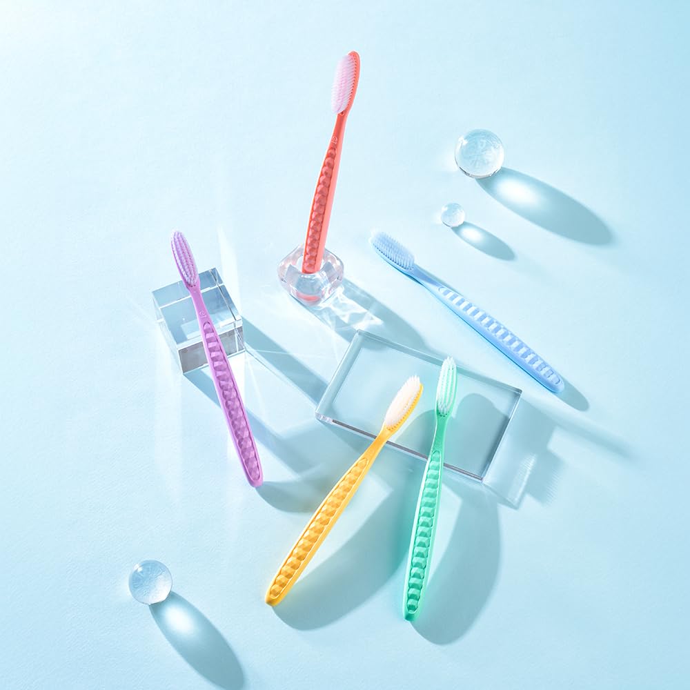 WANGTA Basic – Extra Large Toothbrush – 1.6 inch (4 cm) Wide Head | 4,000 Bristles for Deep Cleaning & Gum Care | Made in Korea Premium Oral Care (10 Pack)