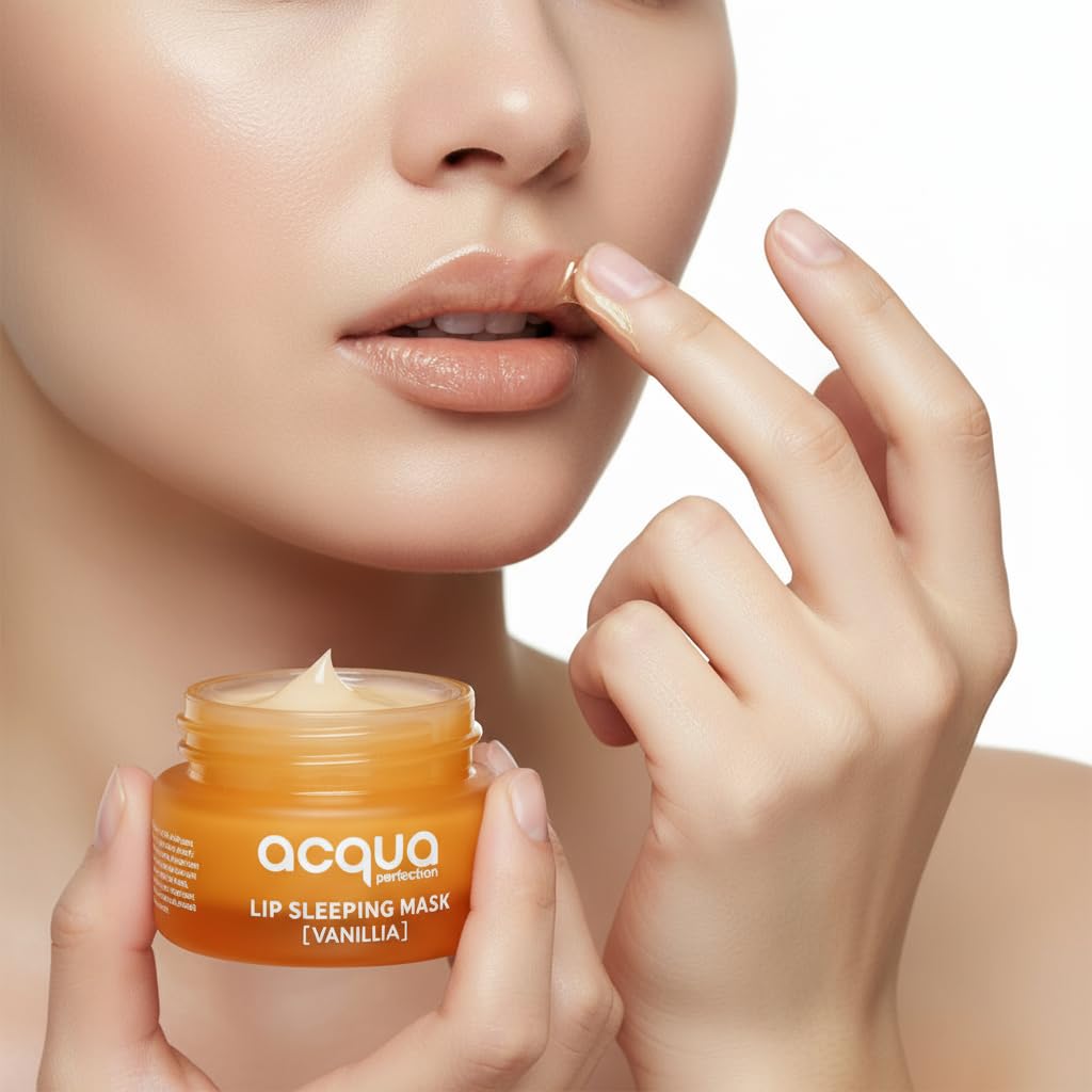 Acqua Perfection Overnight Lip Sleeping Mask, 20g / 0.7 oz, Vanilla Lip Balm with Shea & Murumuru Butter