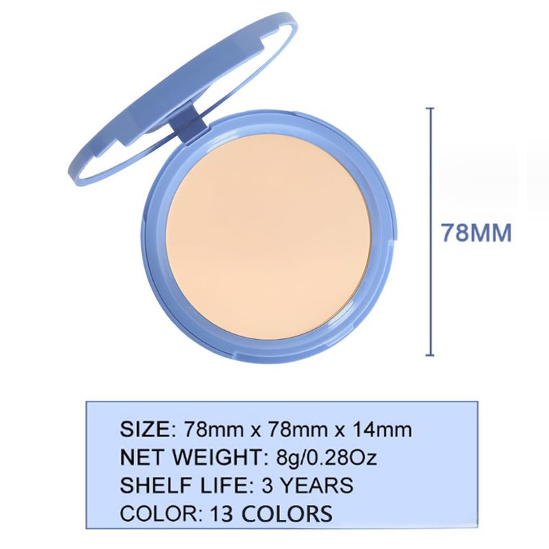 evpct Oil Control Pressed Face Powder Compact for Women, Translucent Setting Powder Makeup Foundation for Women, Waterproof Long Lasting Lightweight, polvo compacto de maquillaje, 220 Sand