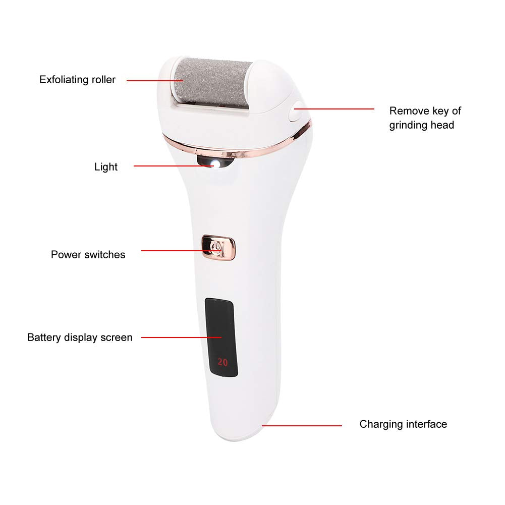 Callus File Electric Pedicure Tool Callus Remover Foot File Digital Display Pedicure Tool