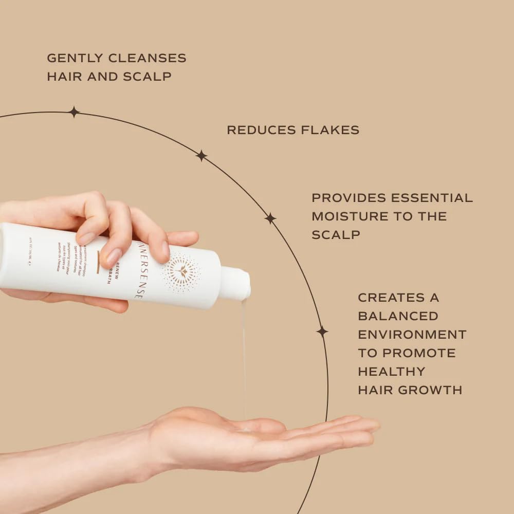 INNERSENSE Organic Beauty - Hair Renew Scalp Hairbath | Cleansing, Balancing, Moisturizing | Non-Toxic, Cruelty-Free, Clean Haircare (2 Pack - 2 fl oz | 59.1 mL each)