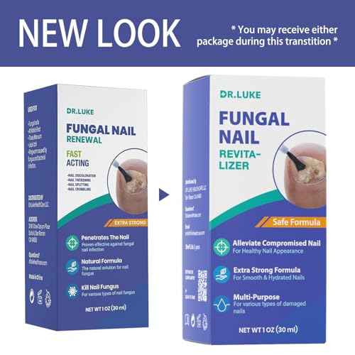 Dr. Luke Toenail Fungus Revitalizer Tough on Nails: Nail Fungus Refresher Liquid for Discolored Nails 1 oz (Packaging May Vary)