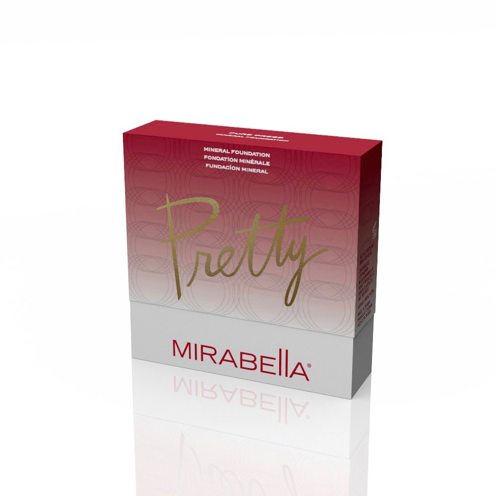 Mirabella Invincible For All Pure Pressed Powder Foundation Makeup, Buildable Mineral Foundation & Blurring Setting Powder for All Skin Types - HD Matte Finishing Powder