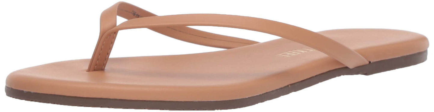TKEES® Foundation Matte Sandals for Women – Cowhide Leather Upper – Cushioned Footbed – Rubber Outsole Matte Sunbliss 7 B - Medium