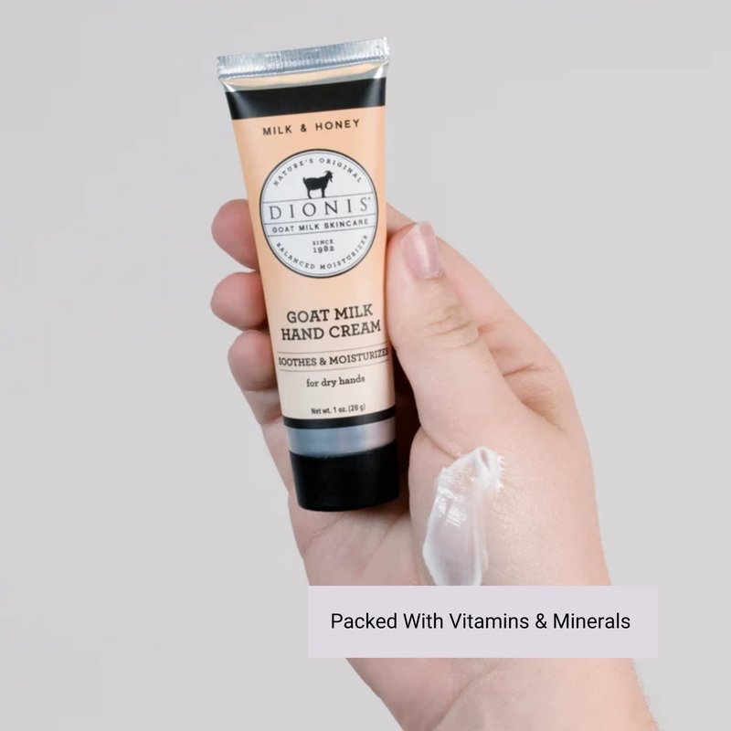 Goat Milk Hand Cream - Moisturizing Milk & Honey Formula | 1oz (Pack of 6)