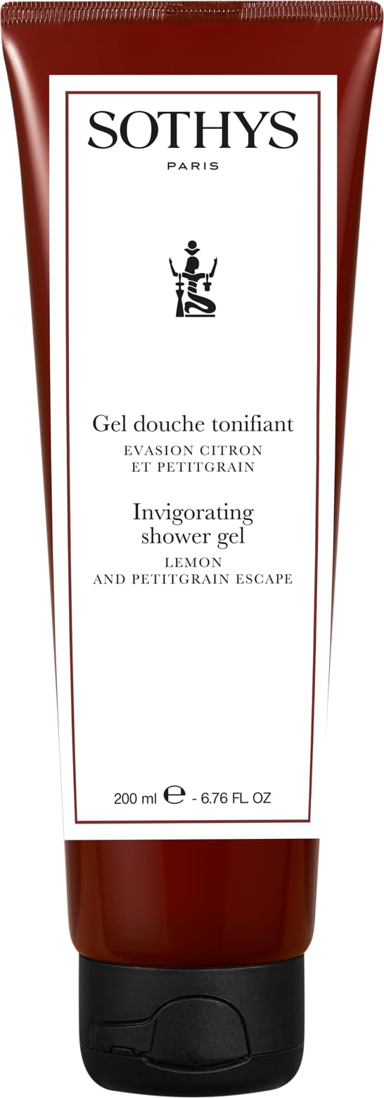 SOTHYS Invigorating Shower Gel | Lemon & Petitgrain | Citrus Body Wash for Soft, Scented Skin | Hydrating Daily Cleanser