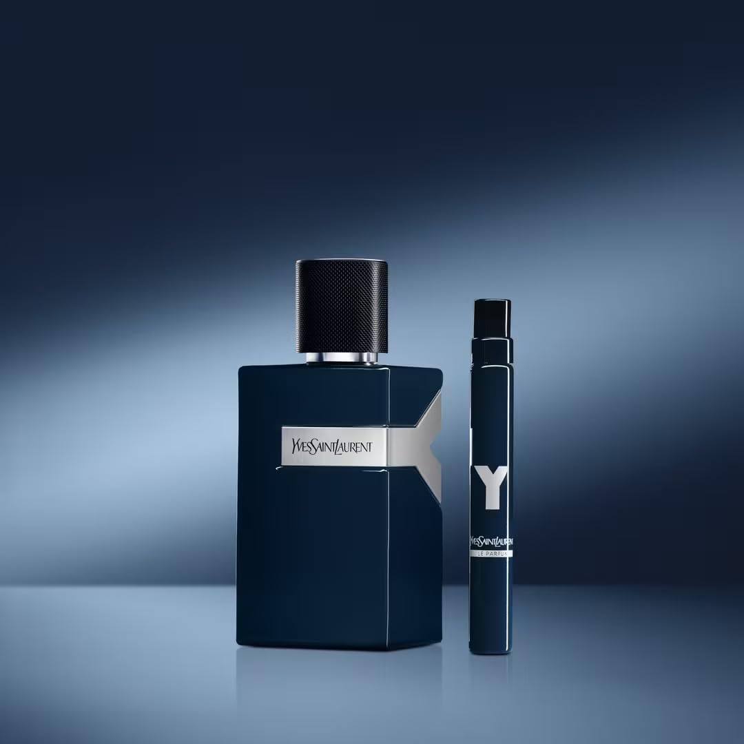 Yves Saint Laurent Y LE PARFUM Spray with Cedarwood & Lavender for Men, 0.33 oz/10 ml Travel Spray